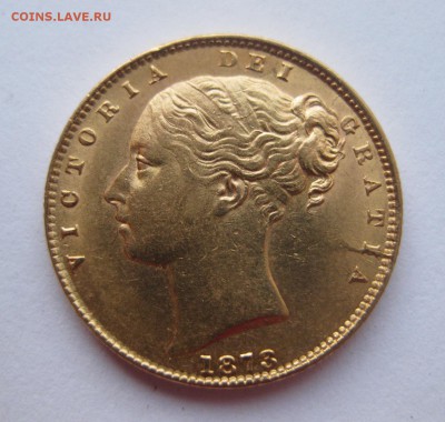 1 соверен 1873  Австралия золото - 2