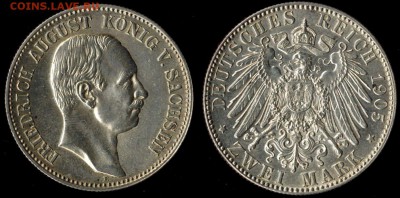 2 марки 1905 Саксония до 09.09.15 в 22.00 МСК - 1905