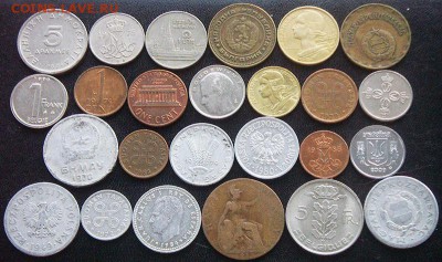 52 разные зарубежные монеты (см. описание); до 04.09_22.08мс - 4