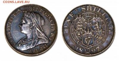 Шиллинги Великобритании: 1787, 1887, 1897 - Шиллинг_1897