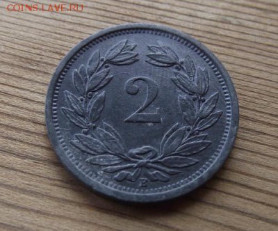 Швейцария 2 раппен 1942 До 05.09.15 в 22:00 МСК - DSCF8527