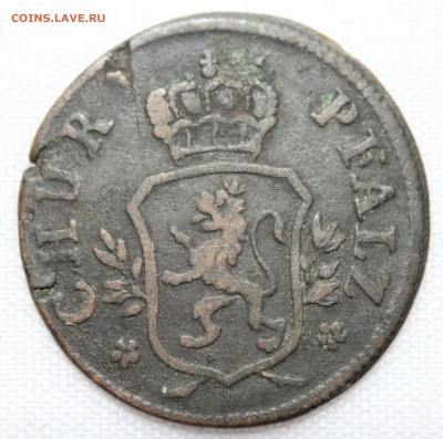 ГЕРМАНИЯ PFALZ  Zoll Pfennig 1766г. КАРЛ ТЕОДОР до 11.09.15г - IMG_7475.JPG
