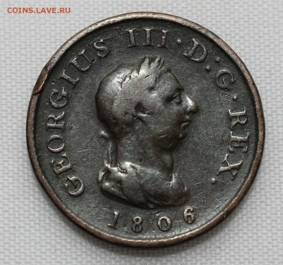 БРИТАНИЯ фартинг 1806г. ГЕОРГ-III  В КОЛЛЕКЦИЮ  до 11.09.15 - IMG_7467.JPG