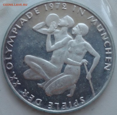 ФРГ 10 марок 1972 г спортсмены пруф (G,D) запайка мон. двора - DSC02672.JPG