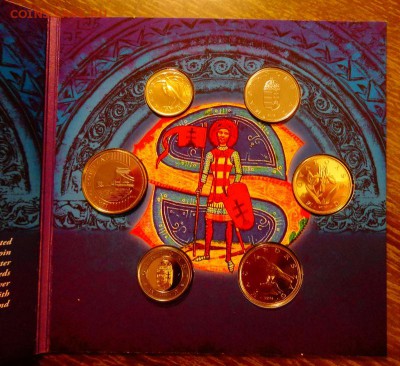 ВЕНГРИЯ - Редкий годовой набор 2014 в буклете 11.09, 22.00 - Венгрия буклет 2014 первая монета Венгрии-2