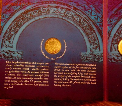 ВЕНГРИЯ - Редкий годовой набор 2014 в буклете 11.09, 22.00 - Венгрия буклет 2014 первая монета Венгрии-3