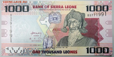 СЬЕРРА ЛЕОНЕ  1000 леоне  2010 г. UNC  до  11.09 - DSCN0558.JPG
