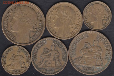 Франция 1922-1938 6 монет до 08.09.2015 22-00 - Франция 2р