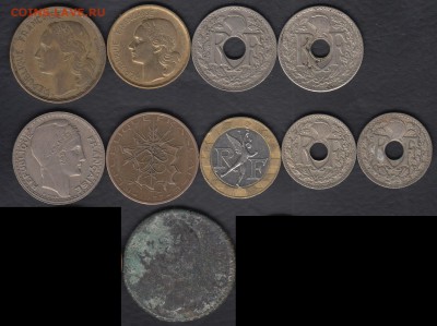 10 монет старой Франции до 08.09.2015 22-00 - Франция 4р