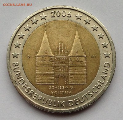 2 евро Германии 2006 D Шлезвиг-Гольштейн с номинала - 11_1.JPG