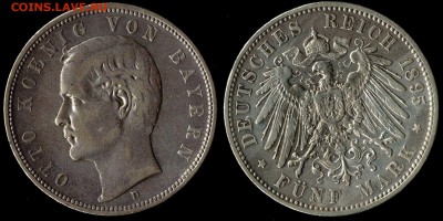 5 марок 1895 Бавария до 12.09.15г 22.00 МСК - 1895