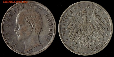 5 марок 1898 Бавария до 12.09.15г 22.00 МСК - 1898