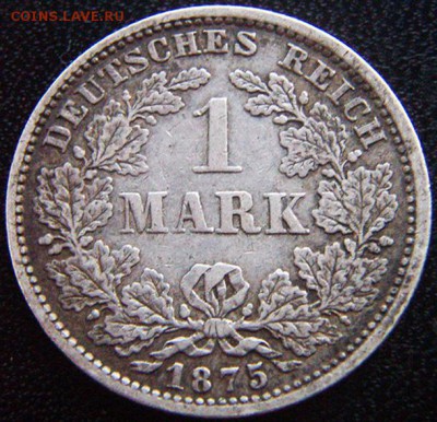 Германия_серебряная марка 1875(F); до 07.09_22.24мск - 10270