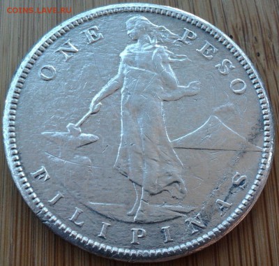 Филиппины 1 песо 1908, до 14.09.15 в 22:00 МСК - 1