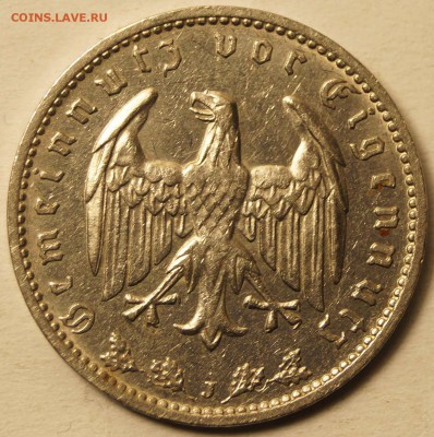 Германия. 1 Рейхсмарка 1934 J до 13.09.2015 в 22:00 - 1Рейхсмарка1934J_2.JPG