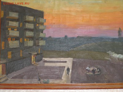 картина "новостройка" Холст, масло - P1010206.JPG