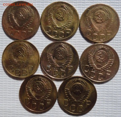 3 Копейки 1949,50,52,53,54,55,56,57 г. окон. 13.09.2015 г. - 222