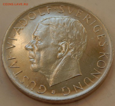 Швеция 5 крон 1952 70-ие Густава VI, до 16.09.15 в 22:00 МСК - 4122