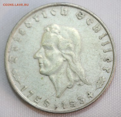 С 1 руб. ГЕРМАНИЯ 2 марки 1934г. ФРИДРИХ ШИЛЛЕР до 16.09.15 - IMG_7398.JPG