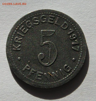 Нотгельд Элберфельд, 5 Пф. 1917  (12.09) - P1014034.JPG