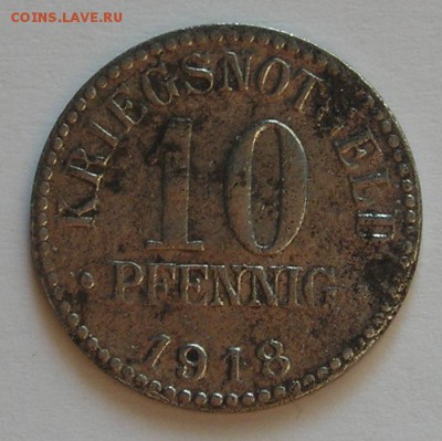 Нотгельд Брауншвейг, 10 пф. 1918 (12.09) - P1014049.JPG