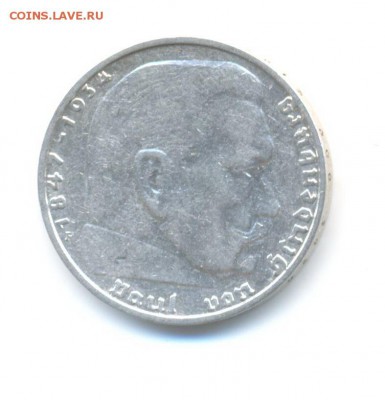 Ag. 3-й рейх 2 марки 1938 F. до 14.09 22:00 - 11