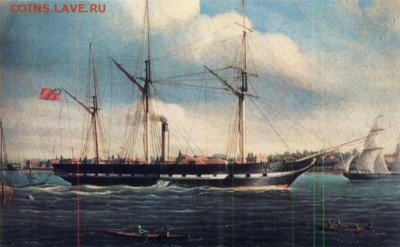 Монеты с Корабликами - SS_Royal_William_1834_painting