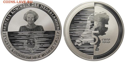 Монеты с картами государств - Netherlands-Waterlands