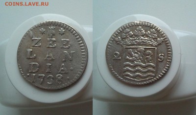 Зеландия и Зап. Фризия, 2 стювера, на оценку. - 1