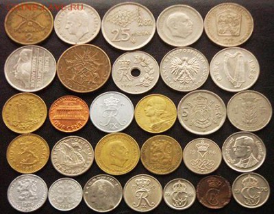 52 разные зарубежные монеты (см. описание); до 12.09_22.00мс - 2