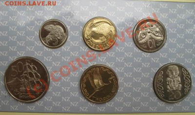 Новая Зеландия, буклет, 1990 г, 6 монет, до 17.087 в 22-00 м - н з набор а