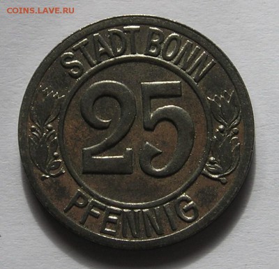 Нотгельд Бонн, 25 Пф. 1920 "Бетховен"(14.09) - P1014133.JPG