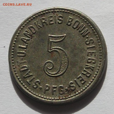 Нотгельд Бонн, 5 Пф. 1917 "Мост"(14.09) - P1014136.JPG