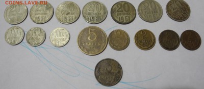 с 1 руб. погодовка СССР - 15шт 1960гг до 17.09  22.00 - разное60