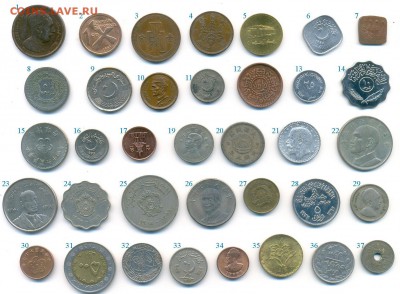 59 арабских, азиатских и проч. монет на опознание! - 2-1