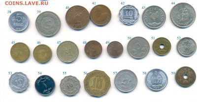 59 арабских, азиатских и проч. монет на опознание! - 1-2