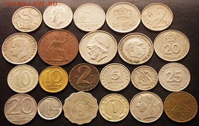 53 разные зарубежные монеты (см. описание); до 14.09_22.20мс - 1