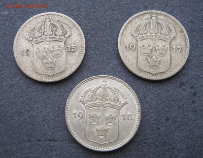 ШВЕЦИЯ 3 по 10 эре 1915-17-18. Серебро. 18.09.2015. - 022.JPG