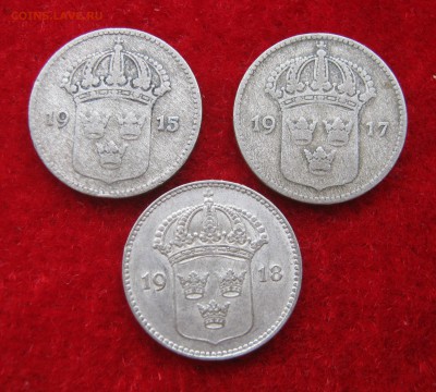 ШВЕЦИЯ 3 по 10 эре 1915-17-18. Серебро. 18.09.2015. - 019.JPG