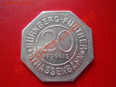 Нотгельд Нюрнберг 20 пф 1920 Burg до 18.08 в 21.00М - P8153529.JPG