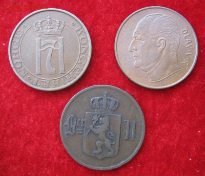 НОРВЕГИЯ 3 по 5 эре 1899, 1939, 1973 гг. 18.09.2015. - 033.JPG