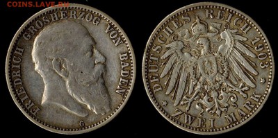 2 марки 1903 Баден до 20.09.15 в 22.00 МСК - 1903