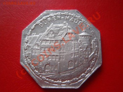 Нотгельд Нюрнберг 20 пф 1920 Durer-Haus до 18.08 в 21.00М - P8153530.JPG