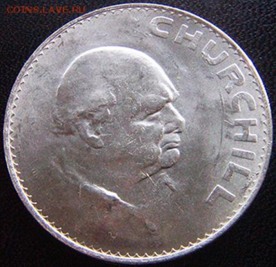 Великобритания_памятная крона 1965 "Черчилль"; 15.09_22.10мс - 10392