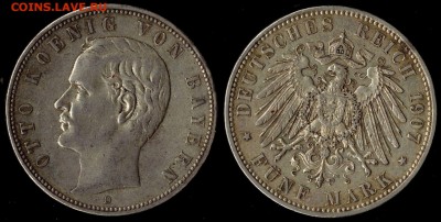 5 марок 1907 Бавария до 21.09.15г 22.00 МСК - 1907