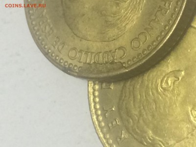 Испания 1 песета 1953 г. Скол штемпеля оценка - IMG_8434.JPG