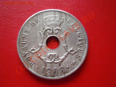 Бельгия 25 сантимов 1908  до 18.08 в 21.00М - P8153606.JPG