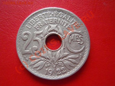 Франция 25 сантимов 1922 с 1 рубля до 18.08 в 21.00М - P8153603.JPG