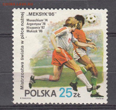 Польша 1986 Мексика 86 футбол - 28