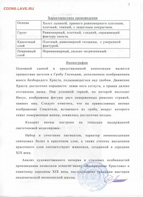 Икона на холсте "Воскресение Христово". Оценка. - 9